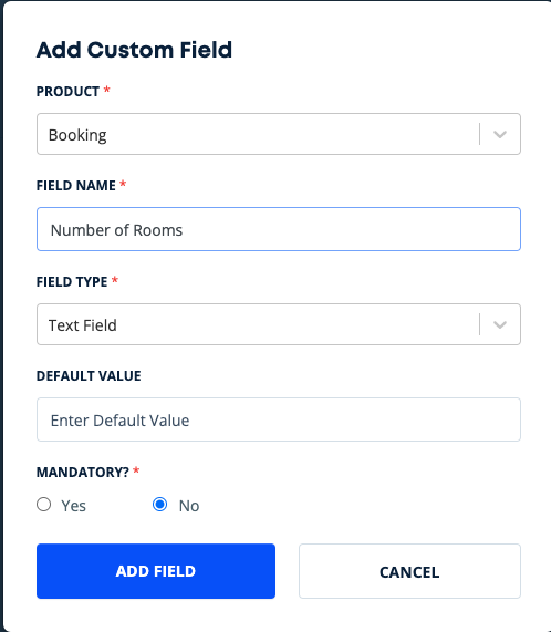 Custom Fields Example Creating Custom Fields